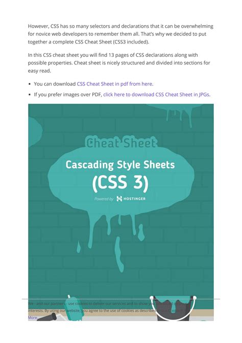 SOLUTION Css Cheatsheet Pdf 1 Studypool