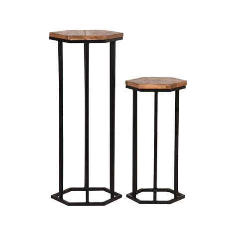 Ensemble Tables Dappoint Bois De Manguier Et M Tal Toboggan