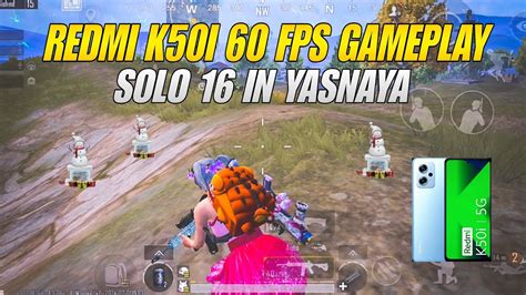 Redmi K50i 60 Fps Gameplay Bgmi Gameplay Youtube