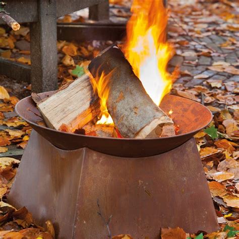 Esschert Fire Bowl Rust With Base Firepit Online