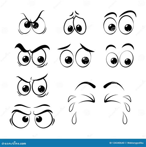 Set Of Cartoon Eyes Vector Illustration | CartoonDealer.com #34615652