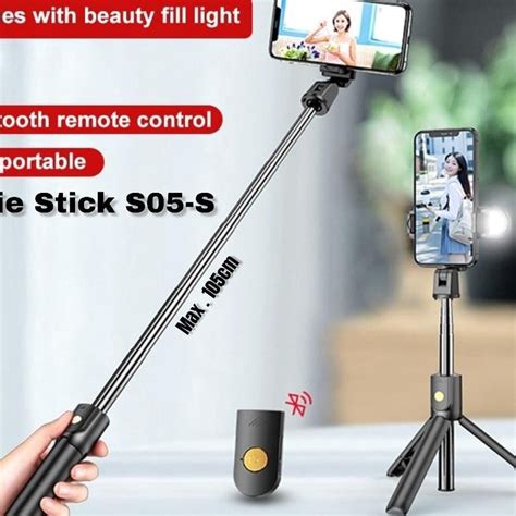 Jual Selfie Stick Tripod Tongsis S03 S Dan S05 S Bluetooth Remote And 1