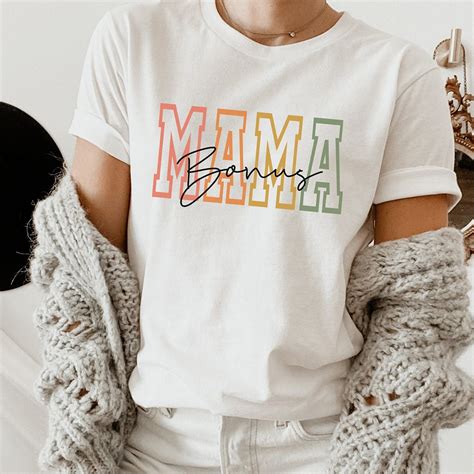 Bonus Mama Shirt Step Mom Mothers Day T Bonus Mom Tshirt Step