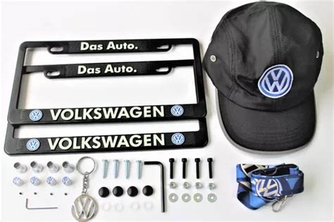 Porta Placas Volkswagen Tapon Valvula Llanta Emblema Llavero Meses