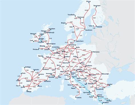 InterRail Map Of Europe