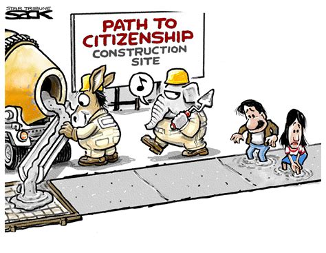 Sack cartoon: Path to citizenship