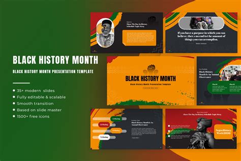 Black History Month Presentation Template | Slidestack