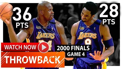 Throwback Shaquille Oneal And Kobe Bryant Epic Game 4 Highlights Vs