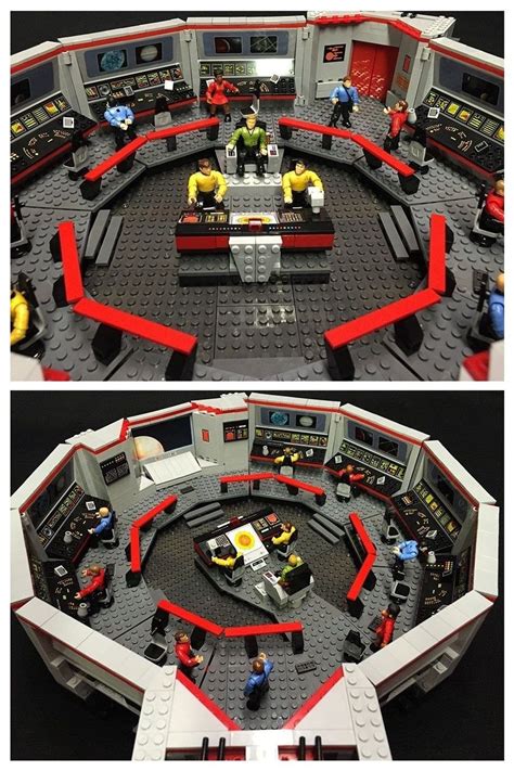 The bridge of Star Trek's 'USS Enterprise' made from Lego....cool ...