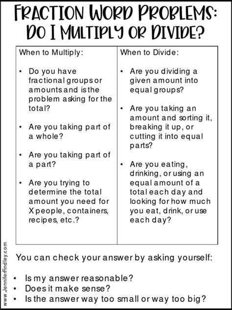 Word Problems Multiplying And Dividing Fractions Pdf Foods