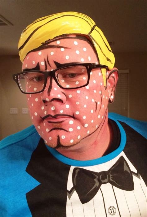 Pop Art Comic Book Man Halloween Makeup Pop Art Costume Pop Art