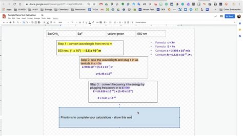 Part 3 Last Steps For Flame Test Calculations Youtube