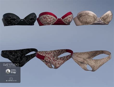 Bandeau Bikini Lingerie Textures D Models For Daz Studio And Poser