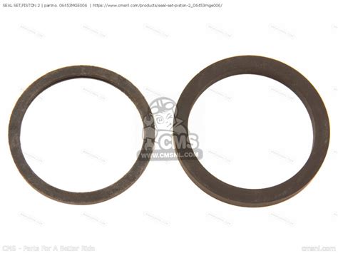 06453MGE006: Seal Set,piston 2 Honda - buy the 06453-MGE-006 at CMSNL