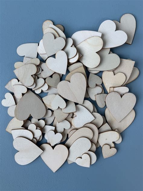 Wooden Heart Shapes 100pcs – The Make Company