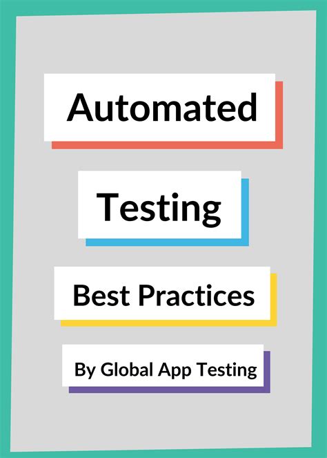 Best Practices For Automated Testing