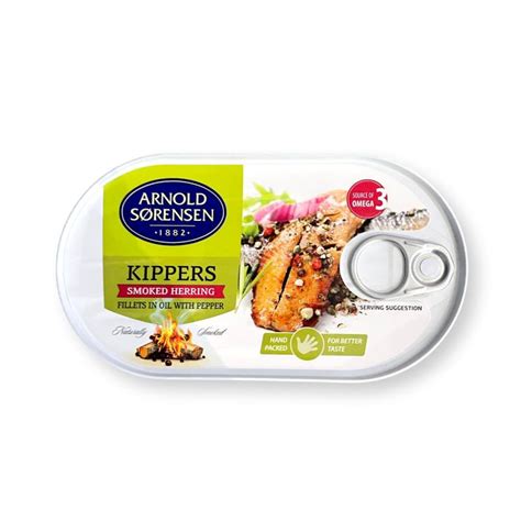 Sorensen Smoked Kippers Herring in Oil | Vetro Foods Online