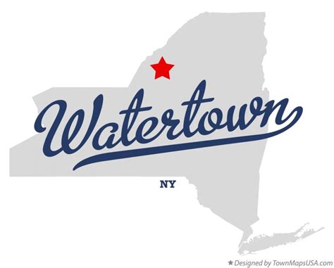 Map Of Watertown Ny New York