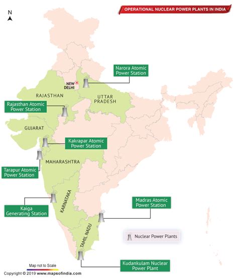 Thermal And Nuclear Power Plants In India Map