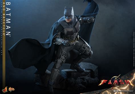The Flash Movie Ben Affleck Batman And Batcycle Get Hot Toys