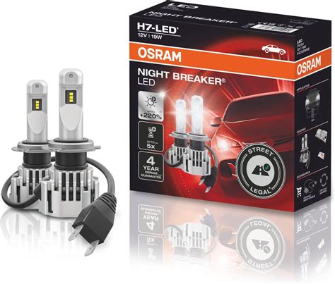 Osram Night Breaker H7 Led Fino Al 220 Di Luminosità In Più Prima