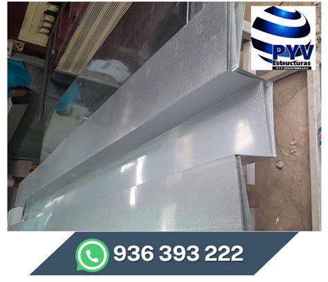 Fabricación de Canaletas Cumbreras Dentadas Cenefas En Aluzinc PYV