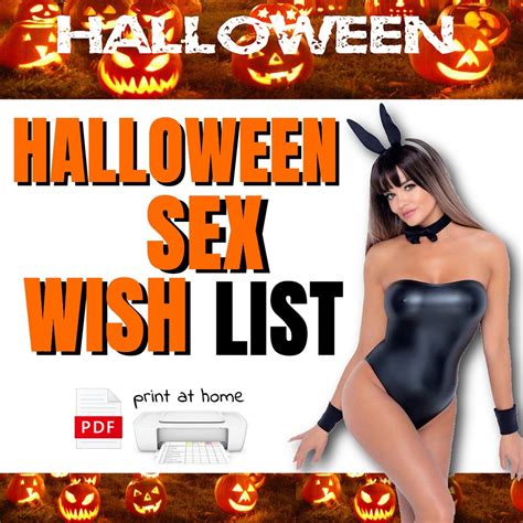 Adult Halloween Sex Wishlist Party Games Spooky Season With Halloween