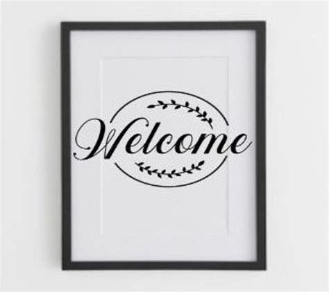 Welcome SVG Welcome Sign SVG Welcome Sign Clipart Digital Download Cut ...