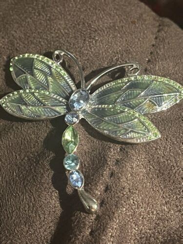 Vintage Napier Dragonfly Brooch Gem