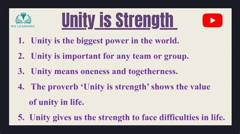 Unity Is Strength Essay On Unity Is Strength In English Lines