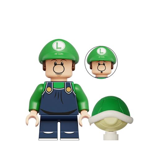 baby luigi  super mario minifigure minifigure bricks