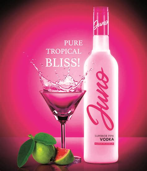 juno premium pink vodka  ml