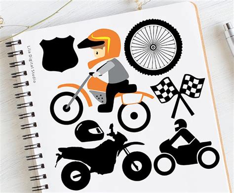 Dirt Bike Silhouette Vector at Vectorified.com | Collection of Dirt ...