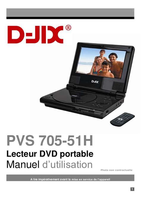 Notice D JIX PVS 705 74H Lecteur Dvd Blu Ray Portable Trouver Une