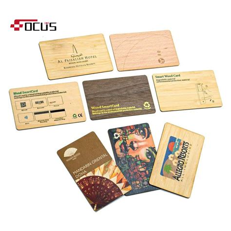 Mhz Factory Price Iso Rfid Smart F Hotel Key Rfid Wood Card