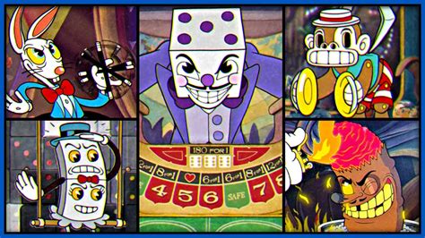 Cuphead - All Casino Bosses (4K 60FPS) - YouTube