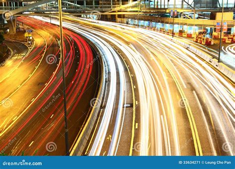 Busy Traffic On Highway Stock Image Image Of Light Perspective 33634271