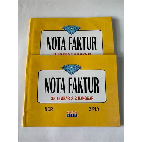 Jual Nota Faktur 2 Rangkap Nota Bon Faktur Ukuran Besar Shopee Indonesia