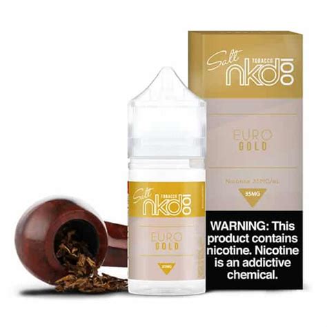 Euro Gold Tobacco Naked 100 TFN Salt 30ML บหรไฟฟา นำยา