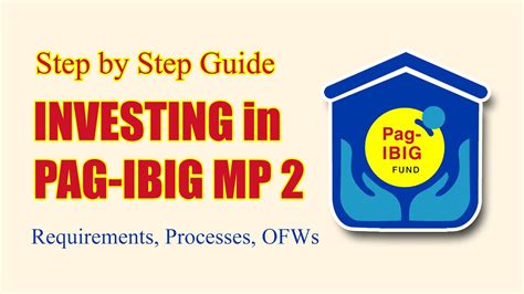 INVESTING IN PAG IBIG MP 2 STEP BY STEP GUIDE YouTube