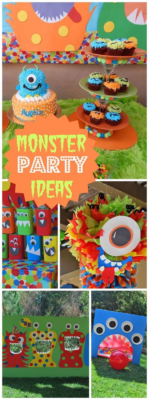 Monsters Birthday Austins Monster Bash Catch My Party