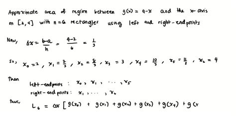 Solved Use Left And Right Endpoints And The Given Number Of Rectangles