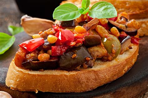 Salada de Berinjela Árabe caponata Receitas de Todos