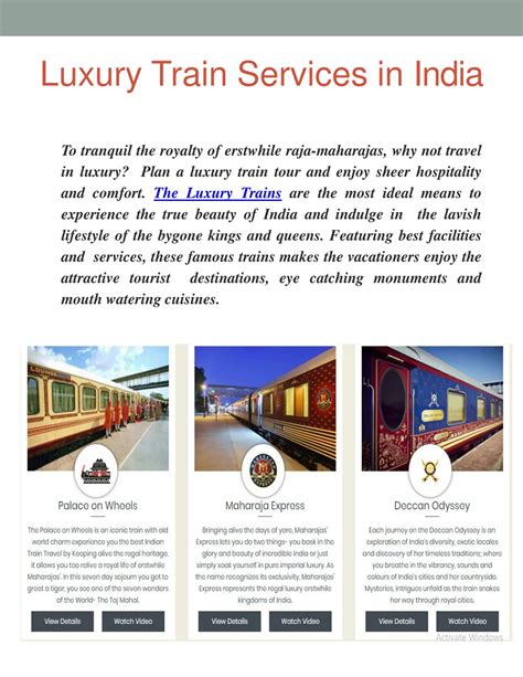 PPT - Luxury Trains in India | Luxury Train Travel | Train Journey