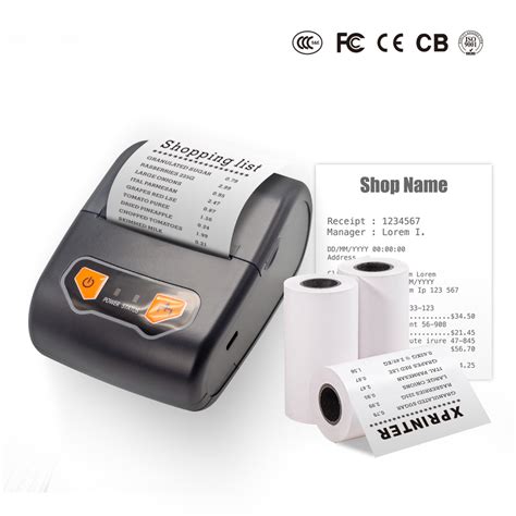 Xprinter Xp P502a 58mm Wireless Bluetooth Mini Receipt Printer With Usb Bluetooth Interfaces