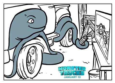 Scary Monster Truck Coloring Pages - Coloring Pages Ideas