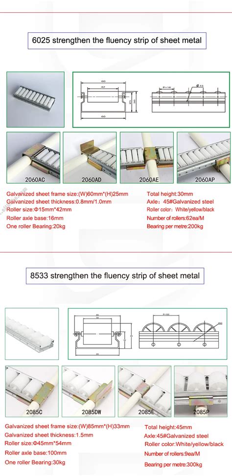 DY roller track Galvanized Sliding Industrial Roller Track for Pipe ...