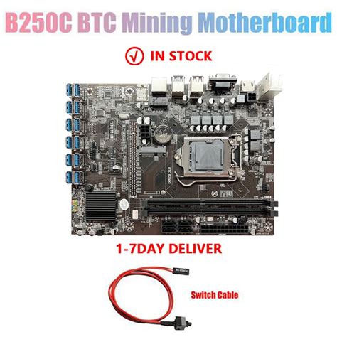 B250C BTC Mining Motherboard Switch Cable 12XPCIE To USB3 0 GPU Slot