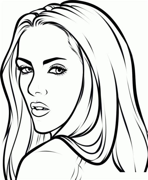 Coloriage Portrait