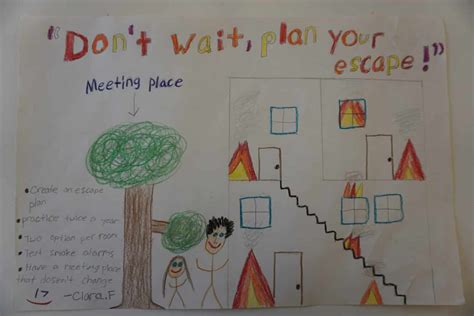 Students From Enfield Village Schools Fire Prevention Poster Contest